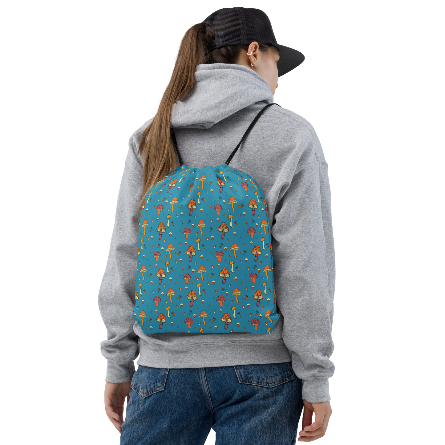 Mushroom Drawstring bag