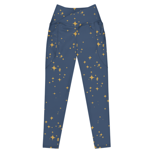 Celestial Crossover Leggings with Pockets