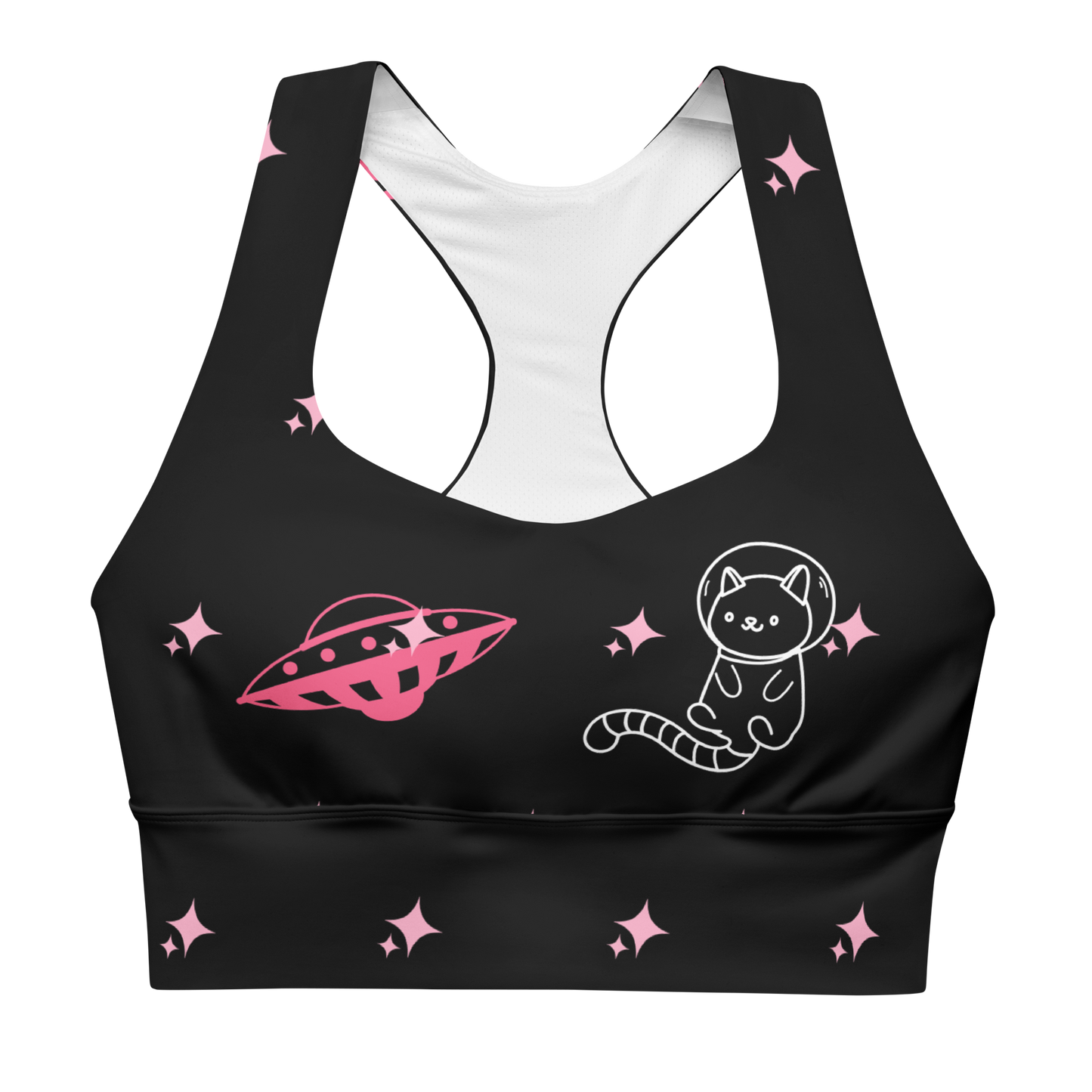 Spaced Out Longline Sports Bra