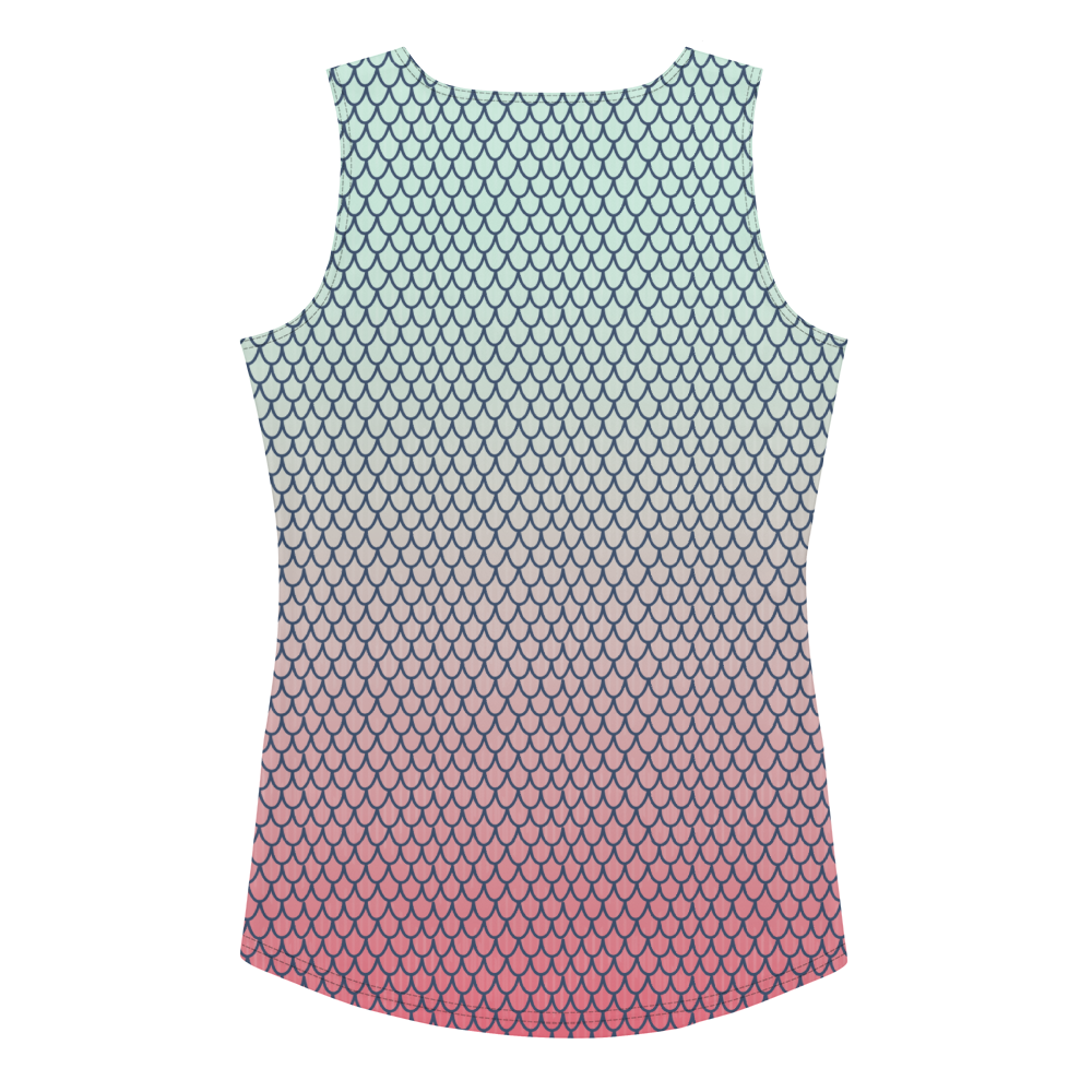 Mermaid Print Women's Tank Top