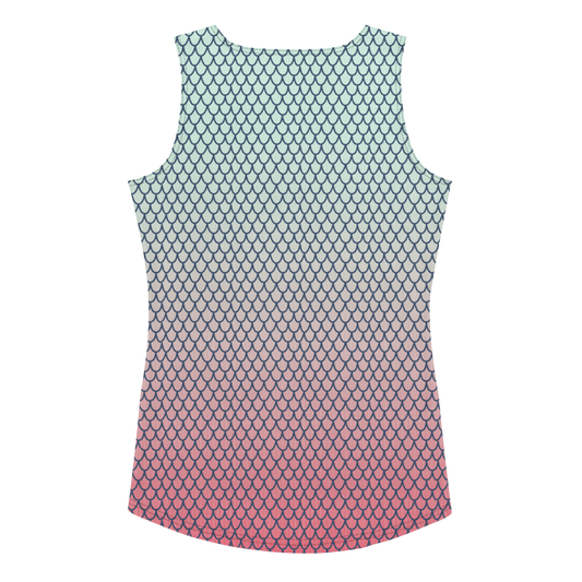 Mermaid Print Women's Tank Top