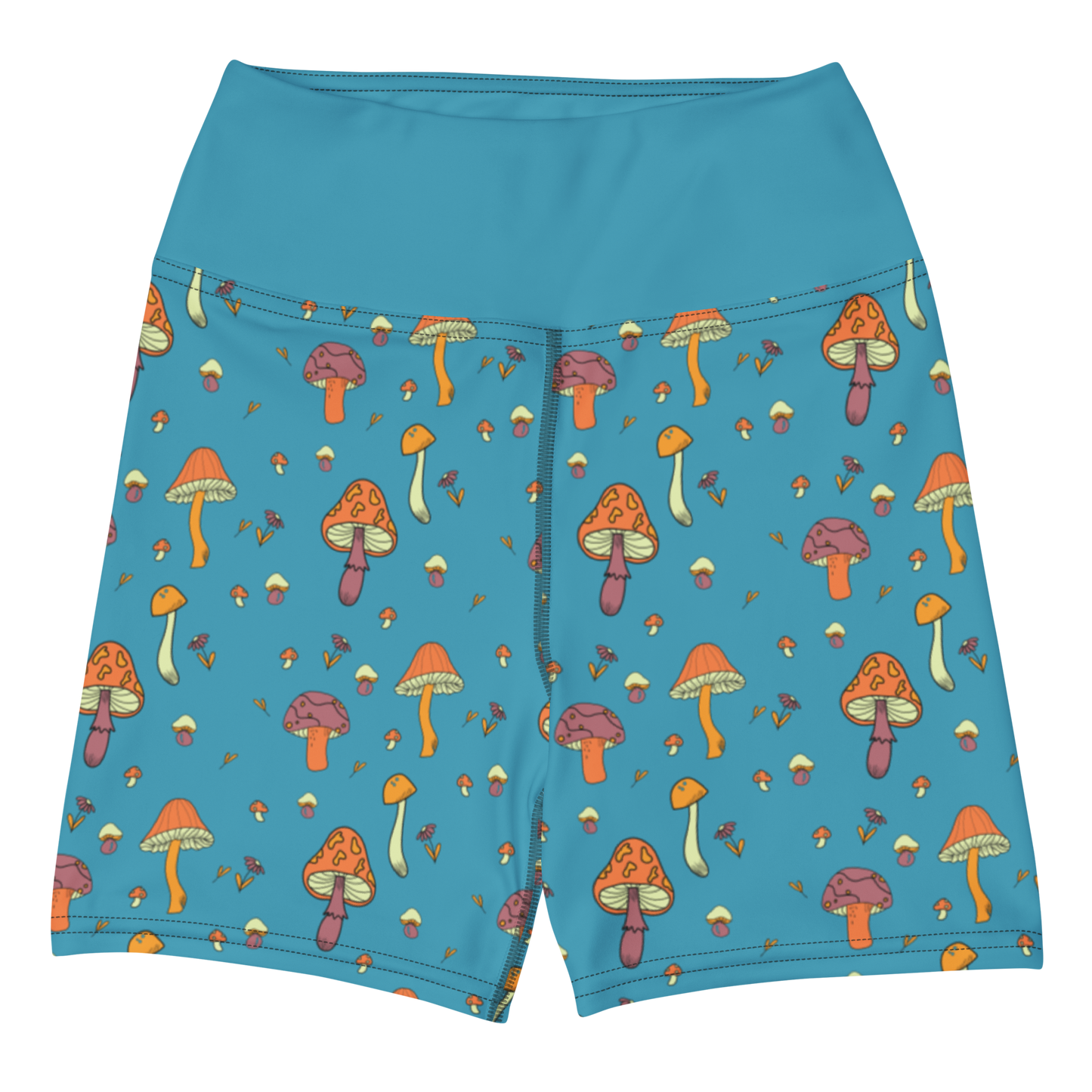 Mushroom Yoga Shorts