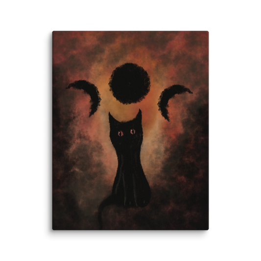 Spooky Cat Canvas