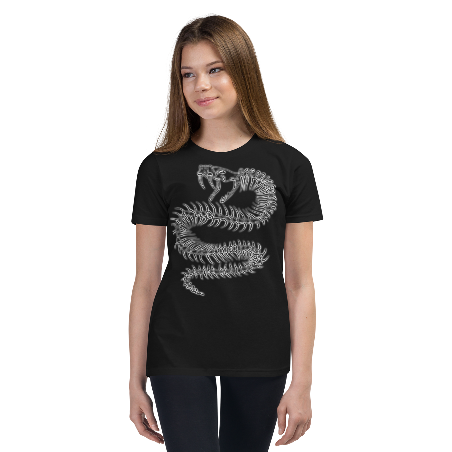 Snake Skeleton Youth Short Sleeve T-Shirt