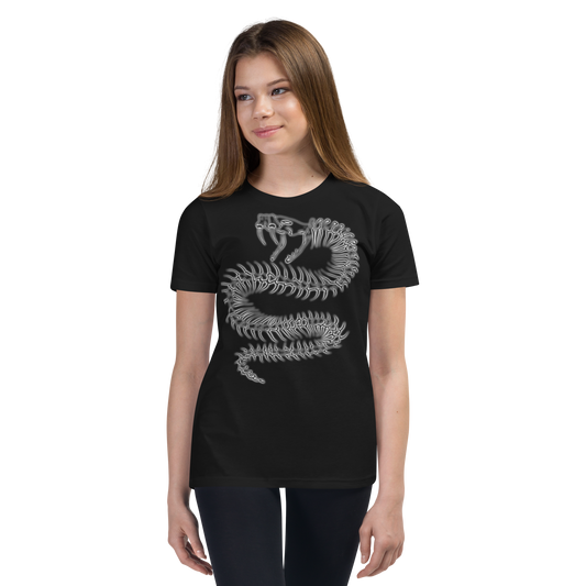 Snake Skeleton Youth Short Sleeve T-Shirt